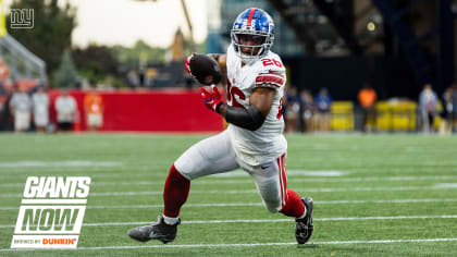 New York Giants tackle Eric Smith during an NFL preseason football game  against the Cincinnati Bengals, Sunday, Aug. 21, 2022 in East Rutherford,  N.J. The Giants won 25-22. (AP Photo/Vera Nieuwenhuis Stock