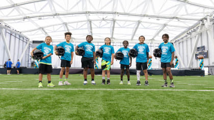 Youth football camp with Paul Posluszny, Kevin Hardy taking place before  Dolphins vs. Jaguars