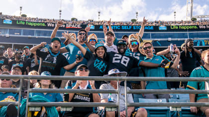 Baltimore Ravens vs. Jacksonville Jaguars. Fans support on NFL