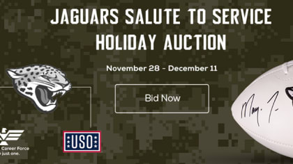 Jaguars Salute to Service holiday auction kicks off today