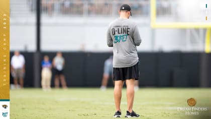 September 9, 2018 - East Rutherford, New Jersey, U.S. - Jacksonville  Jaguars offensive tackle Cam Robinson (74) leads the offensive team off the  field in the second half during a NFL game