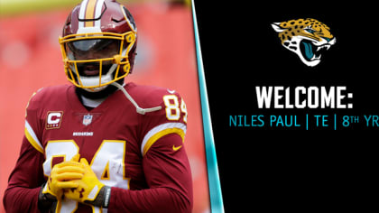 Washington Redskins' Niles Paul celebrates a Tennesee Titans