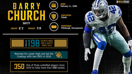 2016 Contract-Year Cowboys: S Barry Church ✭ Inside The Star