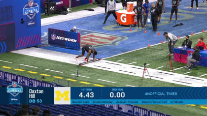 Defensive Backs Run the 40-Yard Dash at 2022 NFL Combine 