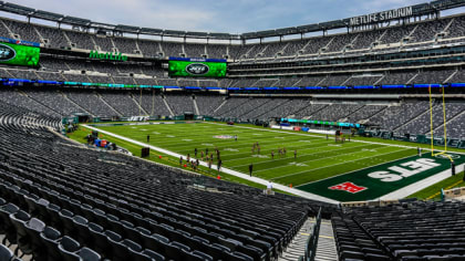 Jets End Zones In Rough Shape Vs. Patriots At MetLife Stadium