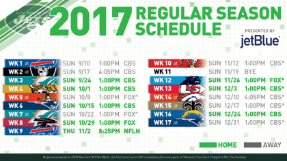 Carolina Panthers full 2017 NFL regular season schedule released