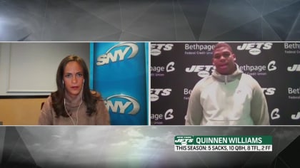 SNY  Quinnen Williams Postgame 1-on-1 - Jets vs Dolphins