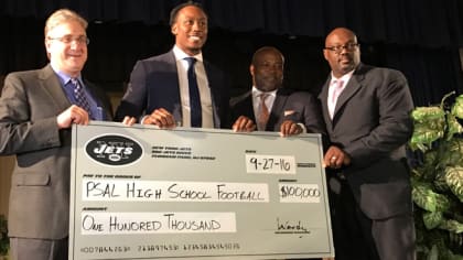 Brandon Marshall teams up with NYDE for big donation to H.S. football