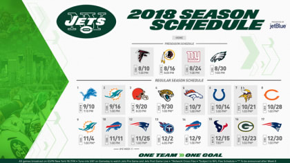 Detroit Lions 2018 schedule released, primetime games vs. Jets