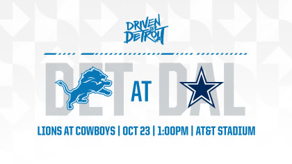 Detroit Lions vs. Dallas Cowboys