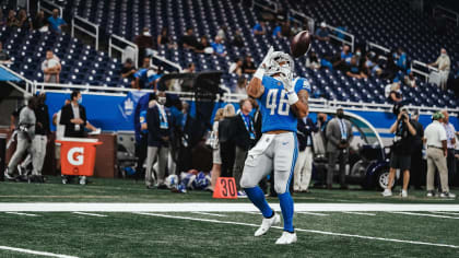 Brock Wright of the Detroit Lions attends SiriusXM At Super Bowl