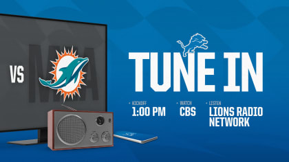 Dolphins vs. Lions live stream: Time, TV Schedule, how to watch online