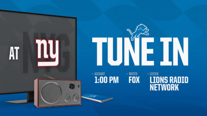 How to watch Lions at Giants (11/20/2022): Free live stream, TV channel,  kickoff time 