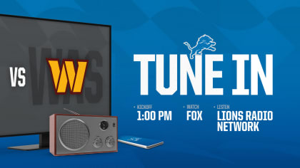 How to Watch and Listen to the Week 1 game between the Lions and