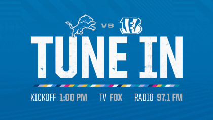 Lions vs. Bengals 2021: Game time, TV schedule, streaming live - Pride Of  Detroit