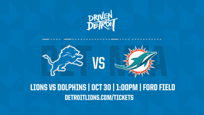 NFL Week 8: Detroit Lions vs. Miami Dolpnhins 