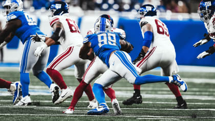 Detroit Lions linebacker Julian Okwara (99) pursues a play on defense  against the Jasksonville Jaguars during an NFL pre-season football game,  Saturday, Aug. 19, 2023, in Detroit. (AP Photo/Rick Osentoski Stock Photo 