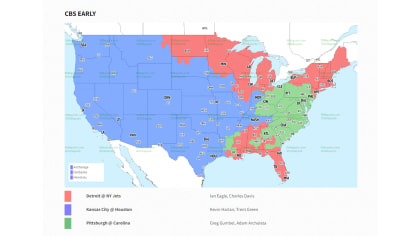 NFL Week 15 TV coverage maps