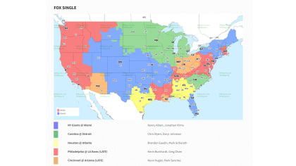 Denver Broncos vs. Arizona Cardinals: TV Broadcast Map (NFL Week 5, FOX) -  Mile High Report