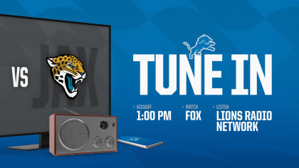 How to watch Lions vs. Jaguars: Kickoff time, TV channel, online