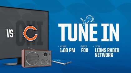 Detroit Lions vs. Chicago Bears game: Time, TV channel, radio, notes