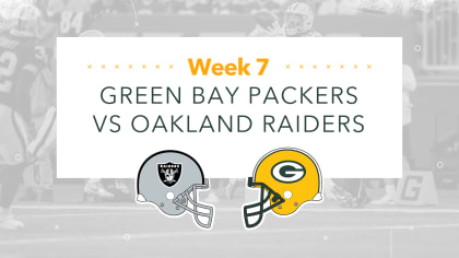 Raiders-Packers week 7 viewing guide: Game time, TV schedule, online  streaming, announcers, odds, more - Silver And Black Pride