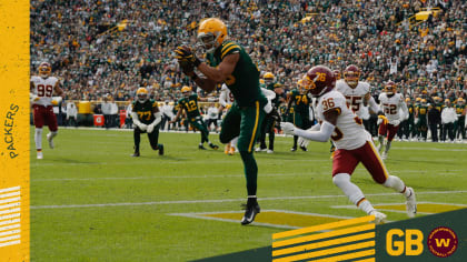 October 24, 2021: Green Bay Packers quarterback Aaron Rodgers #12 warms up  before the NFL football game between the Washington Football Team and the Green  Bay Packers at Lambeau Field in Green