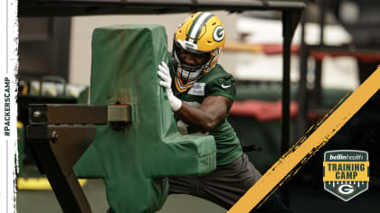 Green Bay Packers linebacker Oren Burks (42) is seen during the first half  of an NFL football game against the Detroit Lions in Detroit, Michigan USA,  on Sunday, October 7, 2018. (Photo