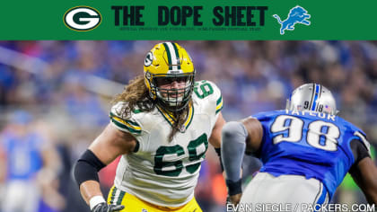 Dope Sheet: Packers take on the Lions at Ford Field