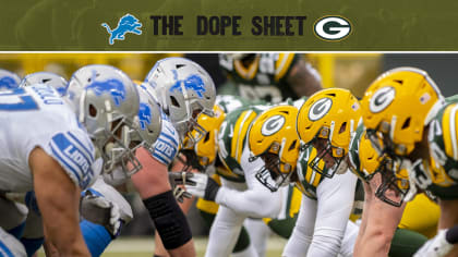 Packers-Lions Week 2 Dope Sheet