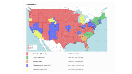 Coverage map released for Sunday's Packers-Vikings game on Fox