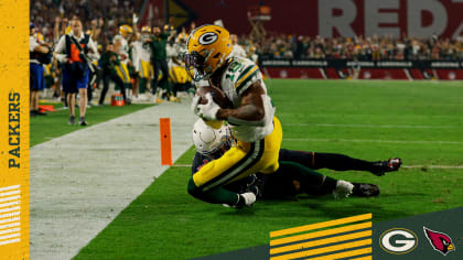 Green Bay Packers Jonathan Franklin runs upfield with the football during  the game against the Arizona Cardinals at the Lambeau Field in Green Bay  Wis., Friday, August 09, 2013. (AP Photo/Mike McGinnis