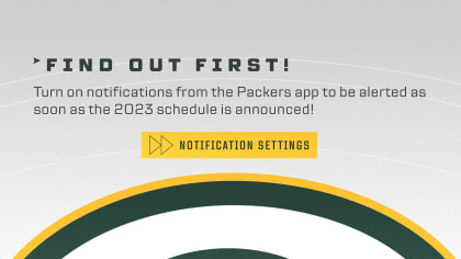 2023 Packers schedule released