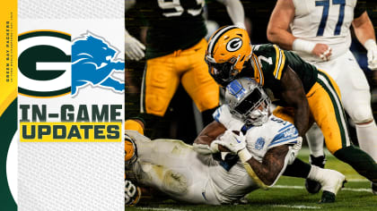 Lions dominate first half and lead Packers 27-3, Packers