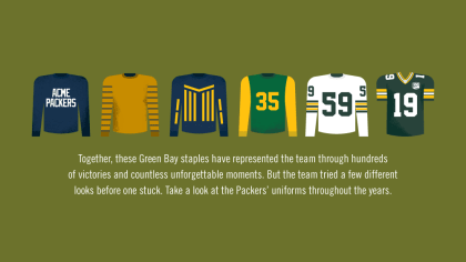 Packers uniforms throughout history