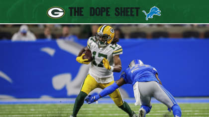 Dope Sheet: Packers finish regular season in Detroit