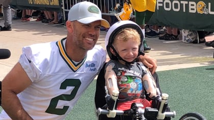 This summer gave Mason Crosby two more reasons to ride