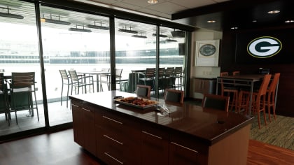 A look inside the suite level at Lambeau