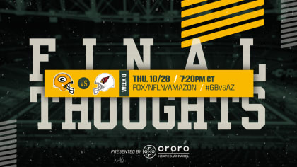 Thursday Night Football live stream (10/28): How to watch Packers-Cardinals  online, TV, time 