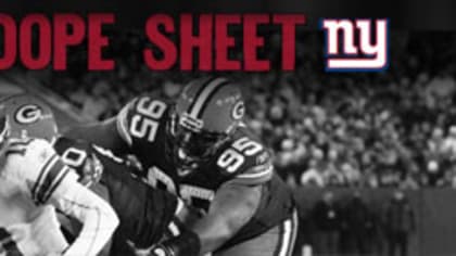 Packers vs Giants Fantasy Football Worksheet, Week 13