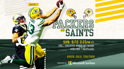 Green Bay Packers vs. Saints 9/24 Acrylic Game Ticket at the Packers Pro  Shop