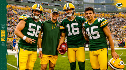 Green Bay Packers' Jack Coco rides a bike to NFL football training camp  Saturday, July 29, 2023, in Green Bay, Wis. (AP Photo/Morry Gash Stock  Photo - Alamy