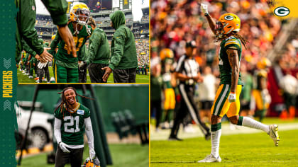 Eric stokes First Interception In the NFL #greenbaypackers 