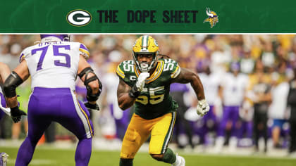 Dope Sheet: Packers and Vikings square off