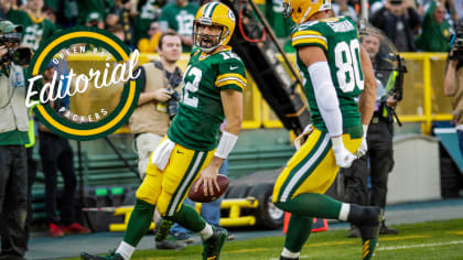 Aaron Rodgers' December 8, 2014 game worn jersey and pants stands