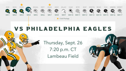 Infographic: Packers-Eagles game preview