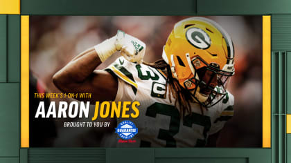 Lids Aaron Jones Green Bay Packers Fanatics Authentic Autographed 16 x 20  Green Jersey Running Photograph