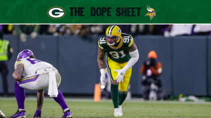 Dope Sheet: Packers travel to play the Dolphins