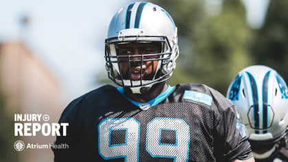 Carolina Panthers wide receiver Corey Brown stands on the field