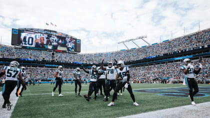 Carolina Panthers defensive tackle Marquan McCall (78) warms up